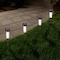 Nature Spring Set of 4 Solar Powered Lights, LED Outdoor Stake Fixture for Gardens, Pathways, and Patios, Bronze 759962MUN - alternate 1
